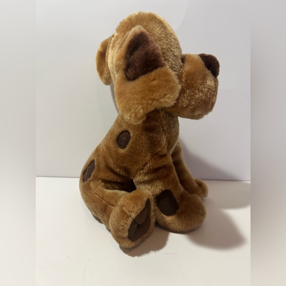 Vintage Shalom Toy Co Plush Puppy Dog Spots Eye Patch Brown - Picture 5 of 11